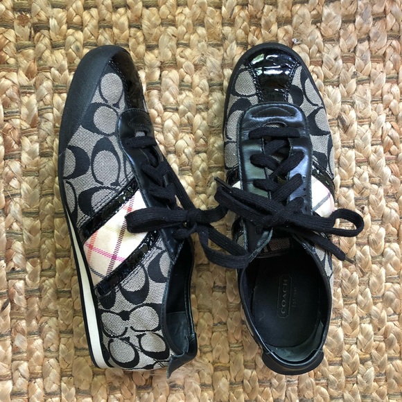 coach logo sneakers